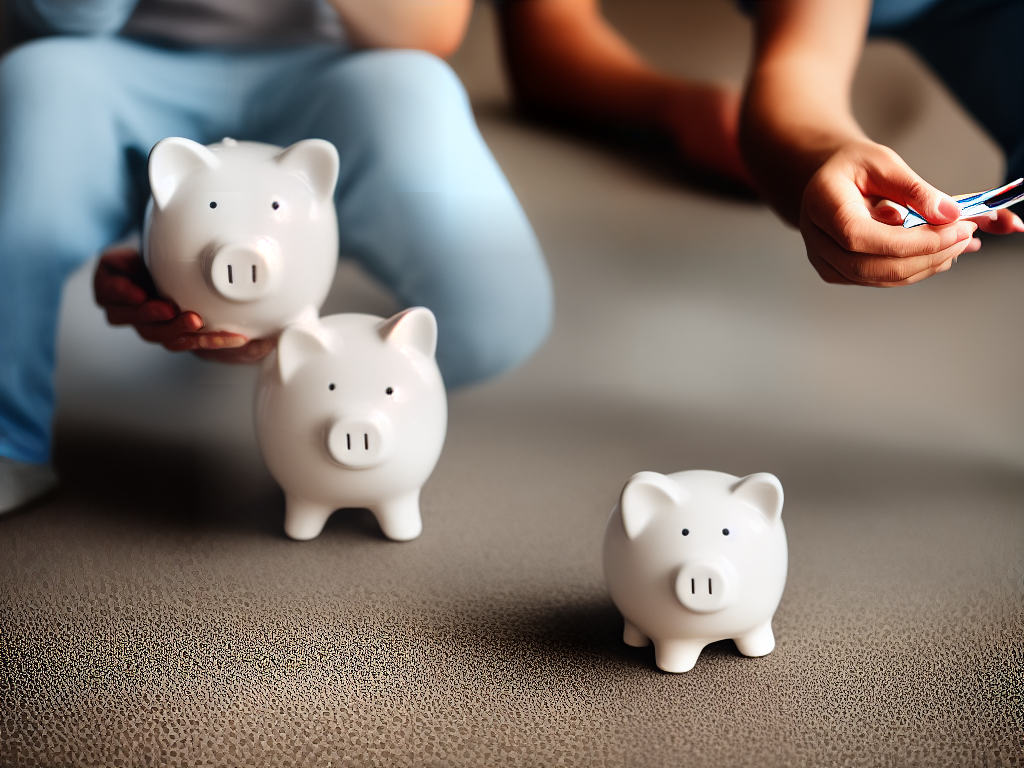 Image of a person holding a piggy bank, representing the importance of taking careful financial planning decisions.